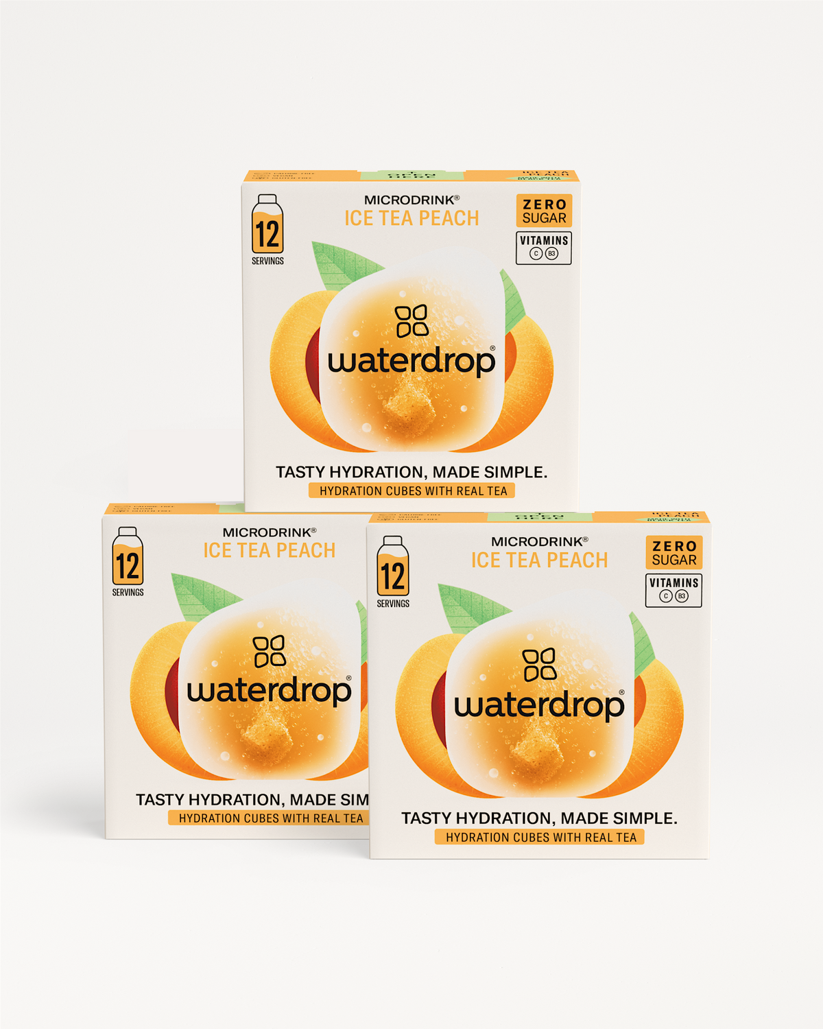 EISTEE Set 2+1: Wasserdrop® Microdrink-Hydratationswürfel, 12 Portionen.