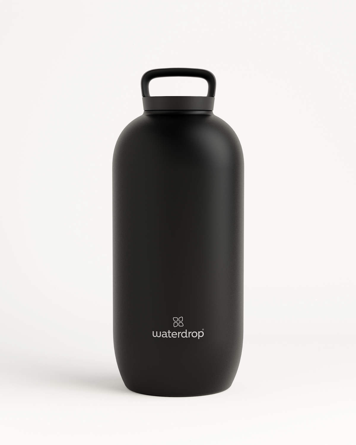 All-Purpose Thermo mit Loop-Deckel, schwarze Edelstahl-Wasserflasche.