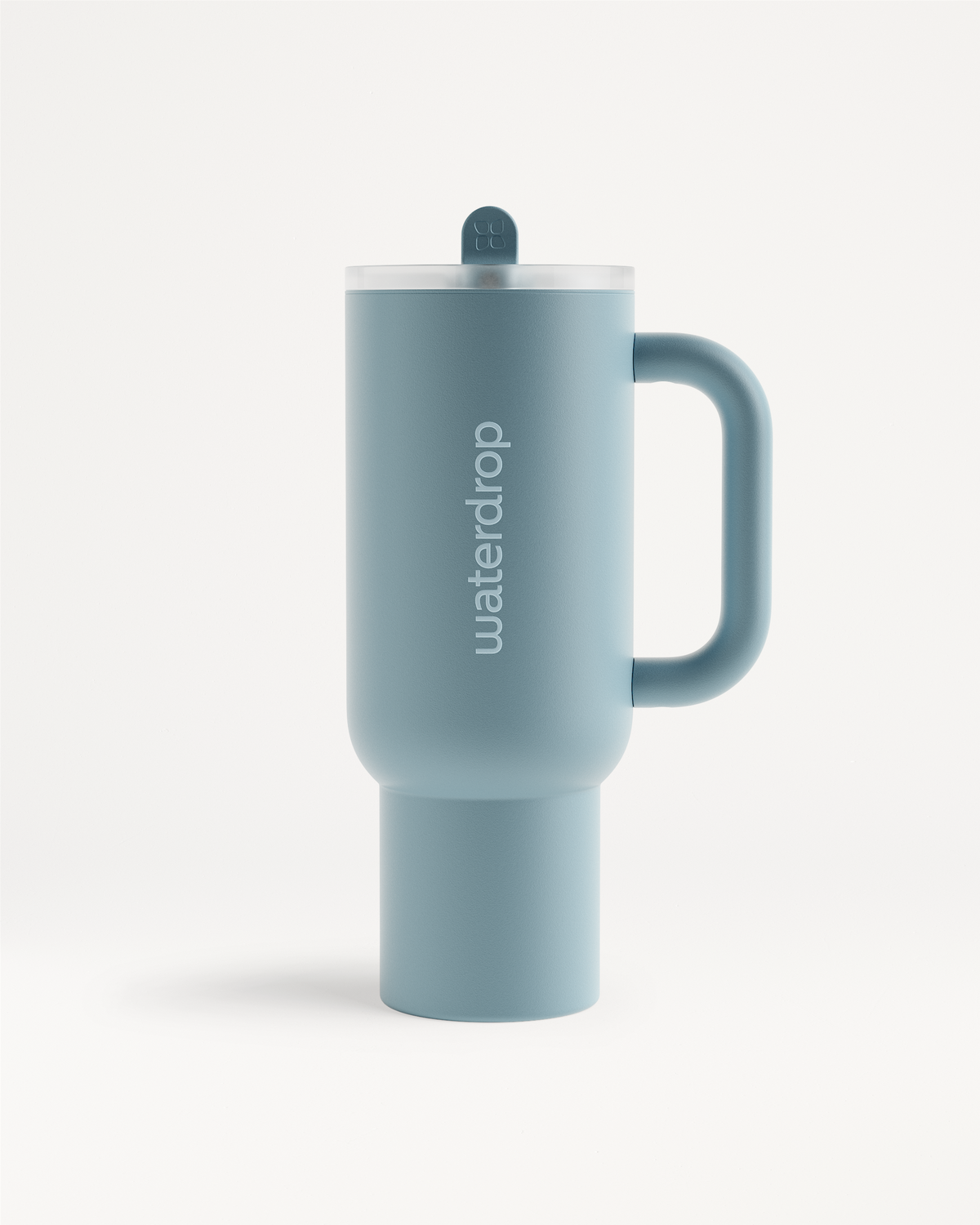 Explorer Thermo Tumbler mit doppelwandigem Design und aufklappbarem Trinkhalm.