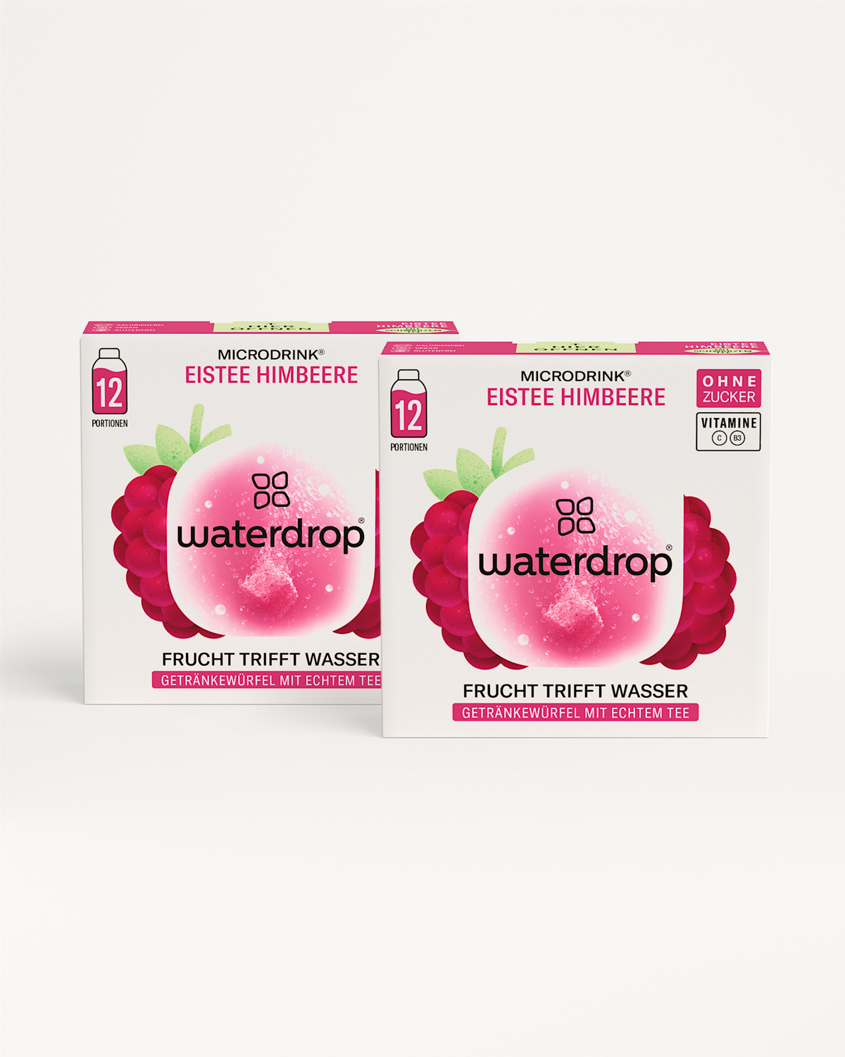 EISTEE 1+1: waterdrop® Microdrink Raspberry Iced Tea Boxen.