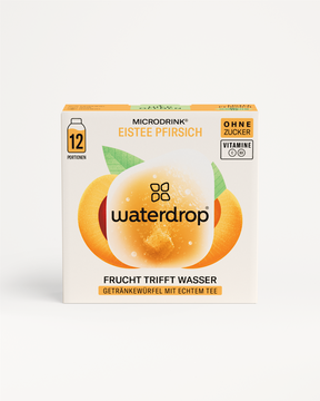 Wähle dein 12-Pack Eistee Pfirsich Microdrink ohne Zucker.