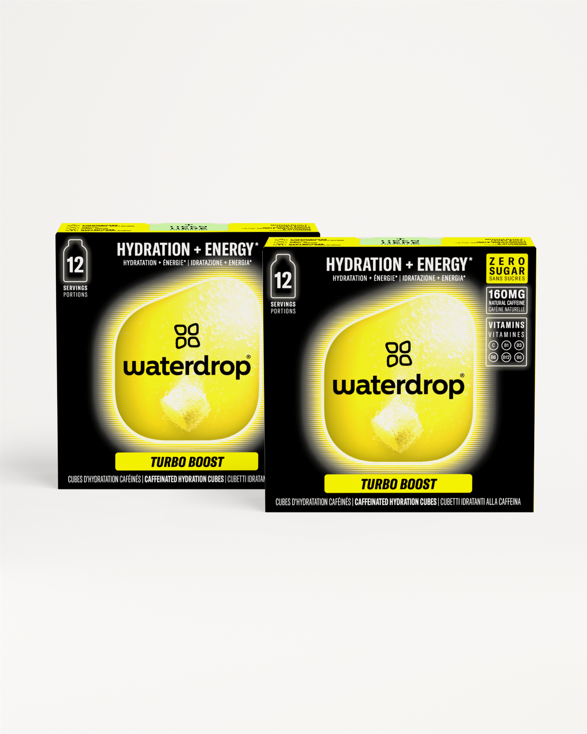 Microenergy BOOST Twin Pack: Energie- und Hydrationswürfel von waterdrop®.