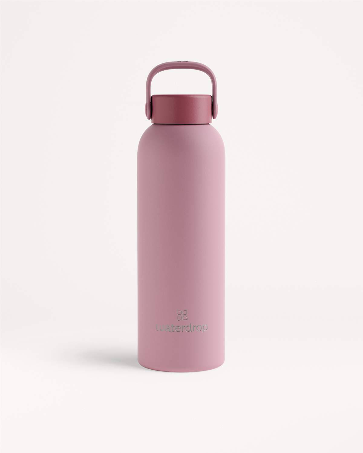 Thermo Steel Bottle · Carry Cap, pink, Edelstahlflasche mit Tragegriff.