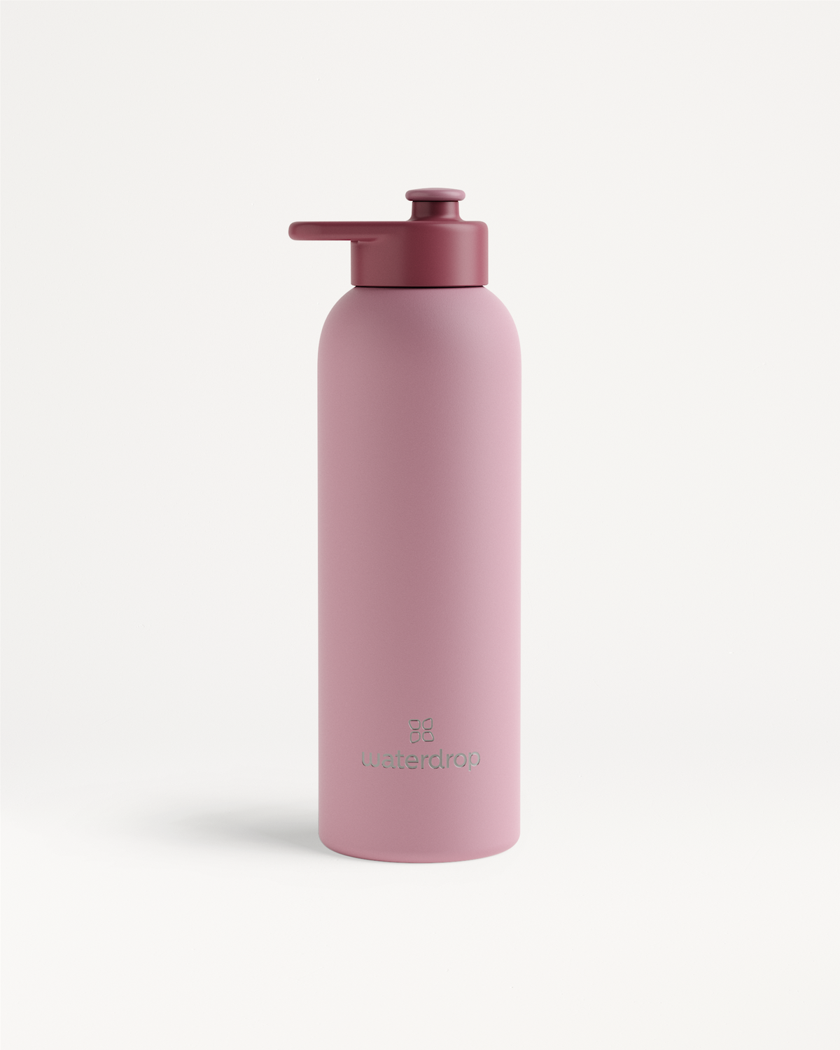 Thermo Steel Bottle · Pull-Up Cap, matte-pink, doppelwandiger Edelstahl.