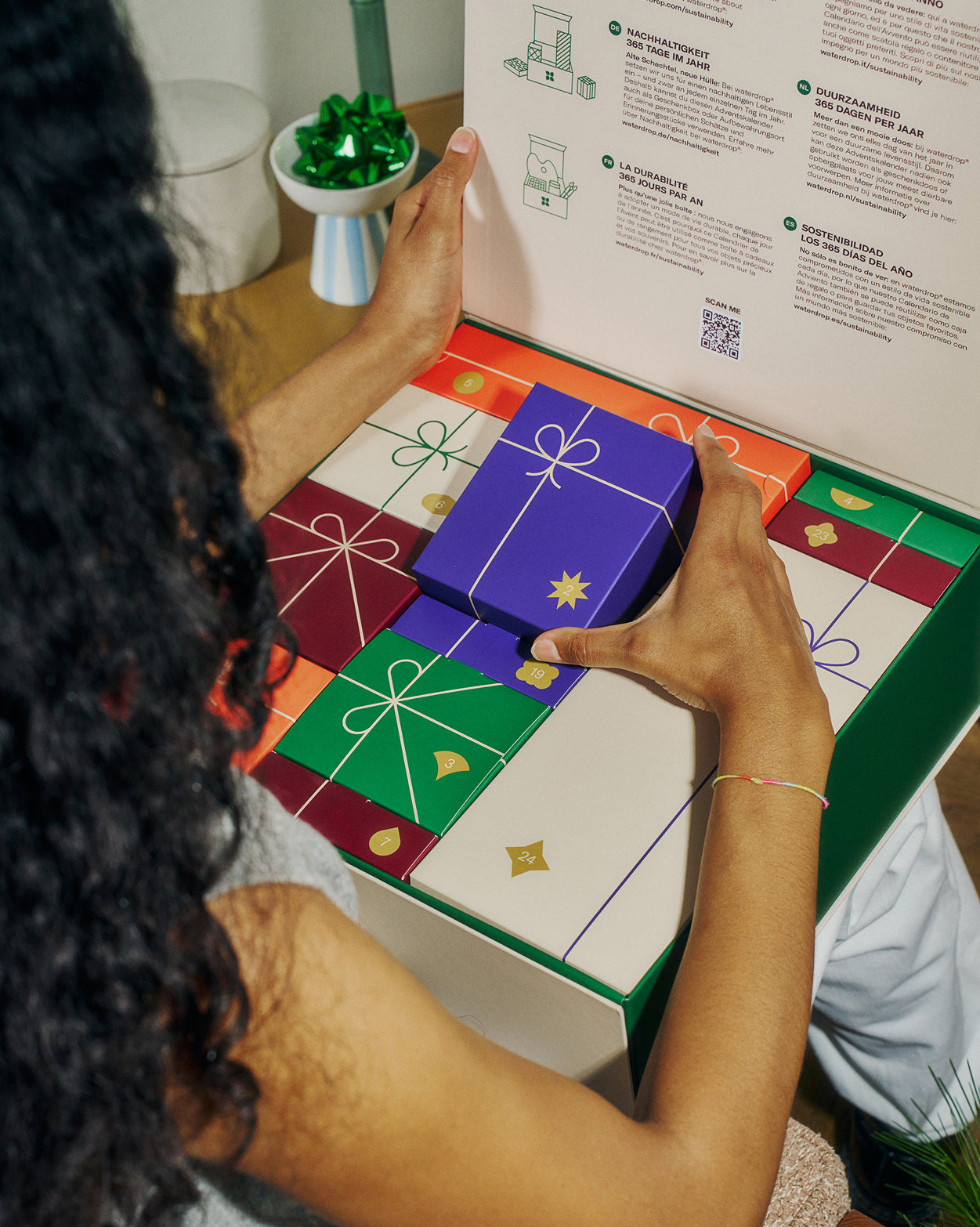 Adventskalender Set mit nachhaltigem Unboxing-Erlebnis.
