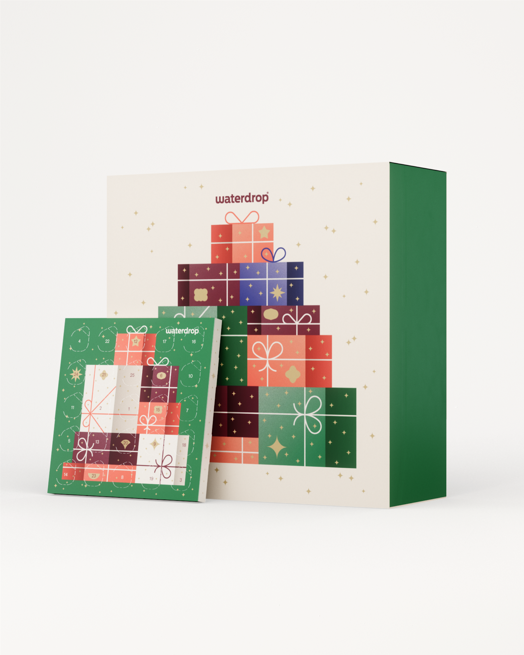 Adventskalender Set mit 50 Überraschungen von Waterdrop.