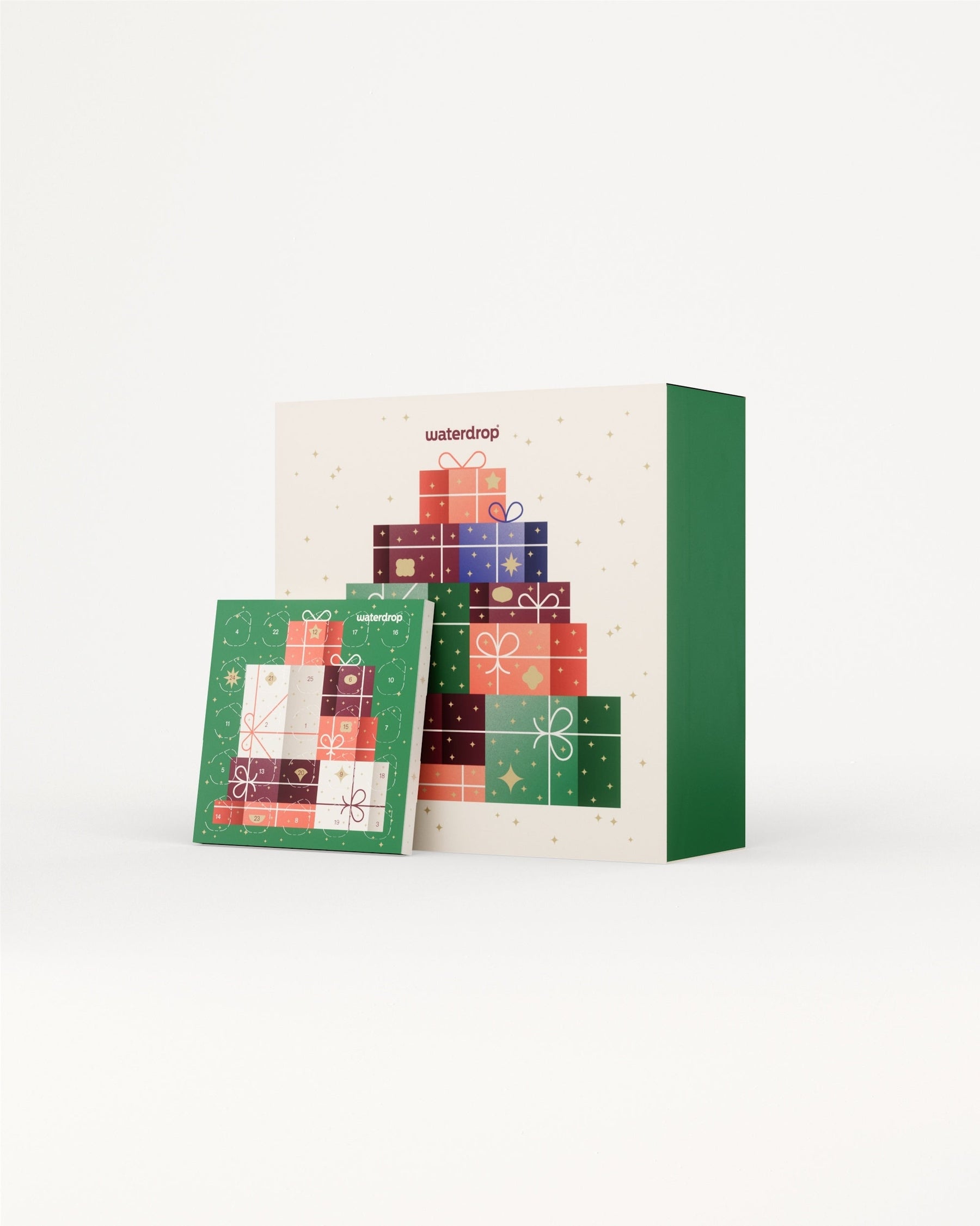 Adventskalender Set mit 50 Überraschungen von Waterdrop.