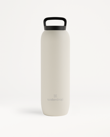 All-Purpose Thermo · Loop Lid Flasche, matt beige, waterdrop Logo.