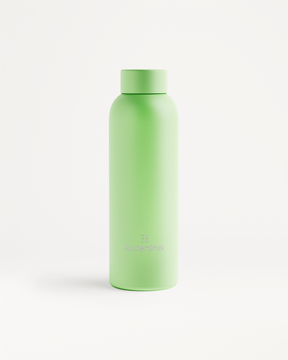 Classic Thermo Steel Trinkflasche aus Edelstahl, Nahaufnahme.
