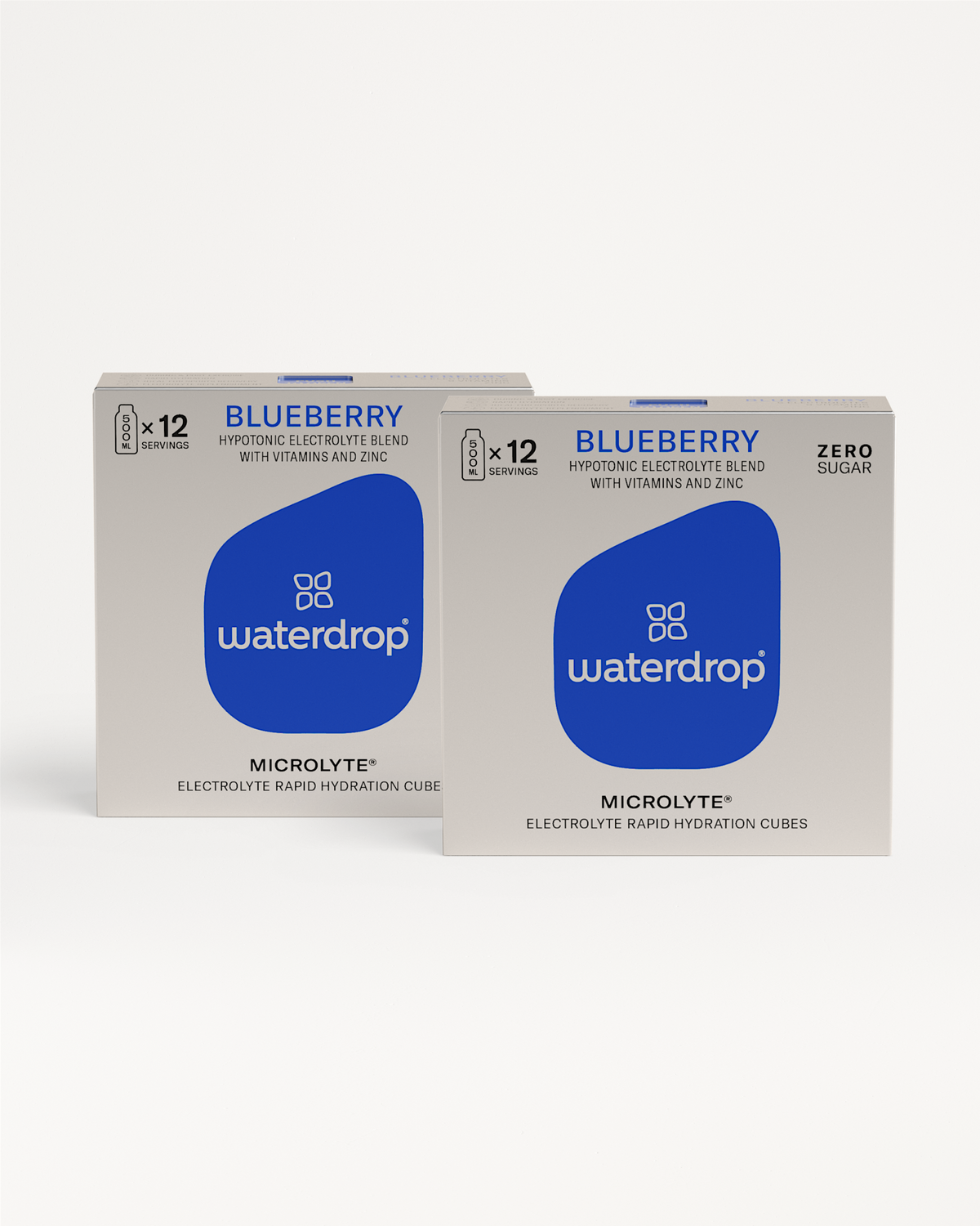 Microlyte® Blueberry Twin Pack Elektrolyt-Würfel für Sporthydration.