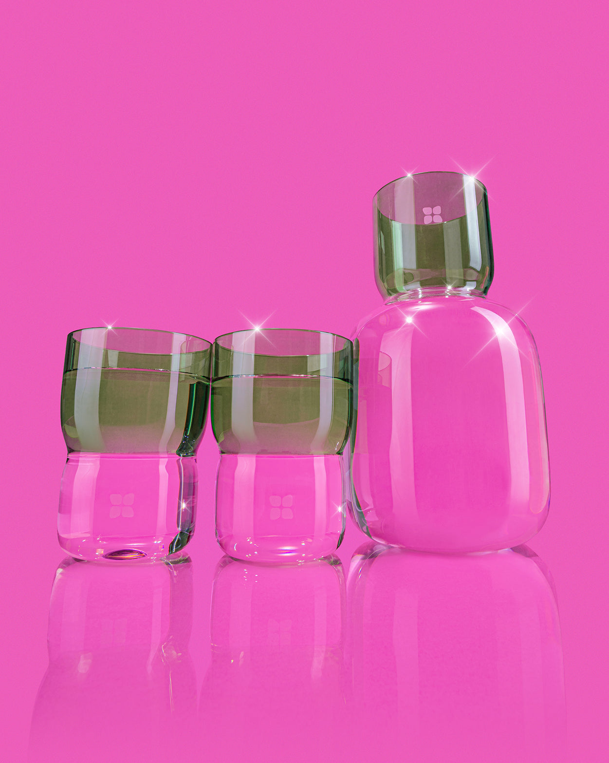 Curved Carafe Set