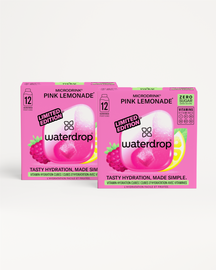 Limited Edition Twin Pack: Wasserdrop® Microdrink Pink Lemonade Kartons.