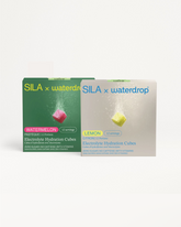 SILA Hydration Set: Wassermelone und Zitrone Elektrolyt-Würfel.