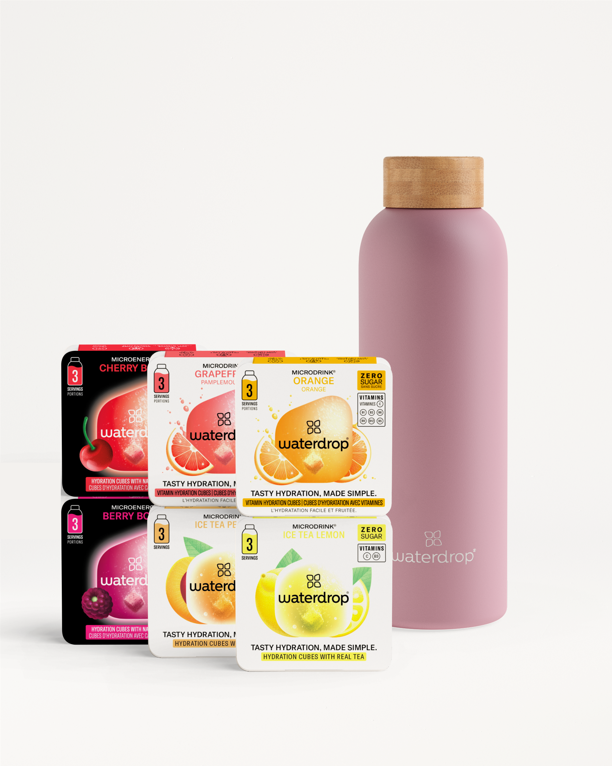 Starter Set Thermo Steel 18 Portionen  Ohne Zucker  Edelstahlflasche