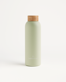 Geburtstags Bottle mit Korkverschluss, 600ml, Edelstahl oder Borosilikatglas.