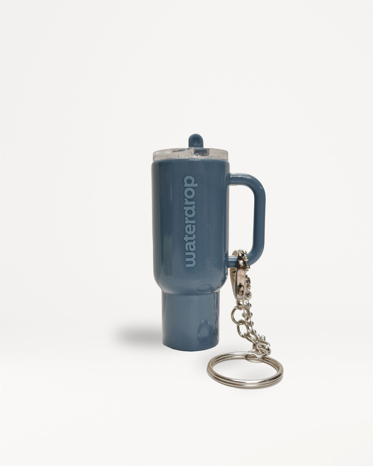 Micro Explorer Schlüsselanhänger als Mini-Reisebecher mit waterdrop Prägung.